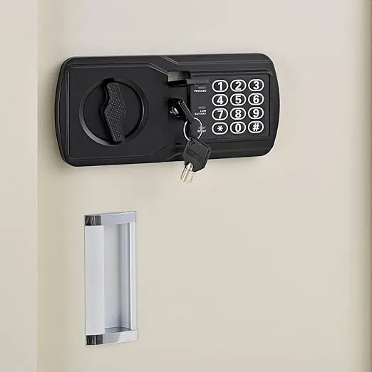 Global Industrial Residential Safes Expandable Depth Wall Safe - 15"W x 3-1/4"-6"D x 22-1/8"H