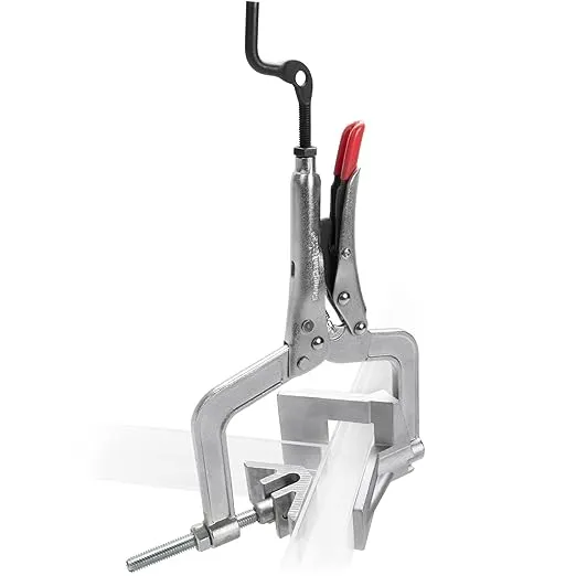 JointMaster, 90 Degree, Angle Clamping Tool, Throat Depth: 3", Max Capacity: 1-1/4", OAL: 8-1/2", Single Hand T-Joint Clamp Tool, PL634