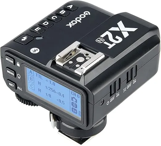 Godox X2T-N TTL Wireless Flash Trigger for Nikon, Support 1/8000s HSS Function, 5 Dedicated Group Button and 3 Function Button for Quick Setting