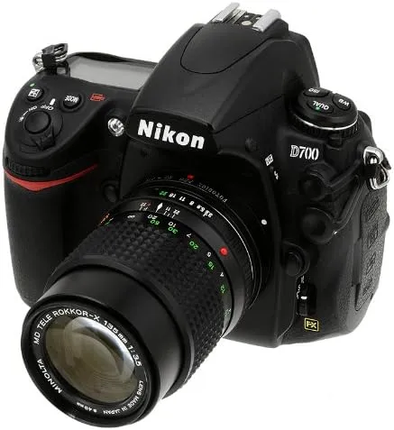 Fotodiox Pro Lens Mount Adapter Compatible with Minolta MD Lenses to Nikon F-Mount Cameras, (10MDNKG)