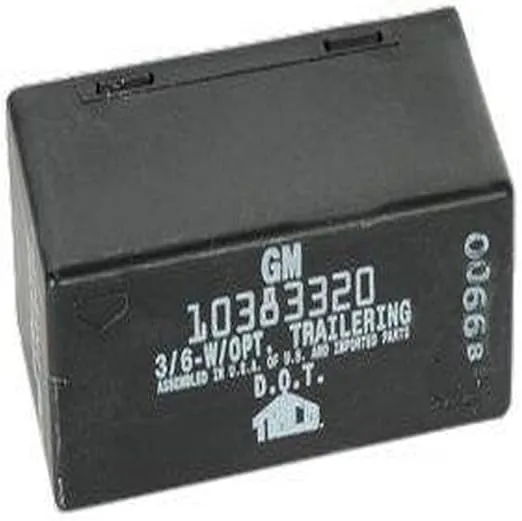 GM Parts 10383320 Hazard Warning and Turn Signal Flasher, Black