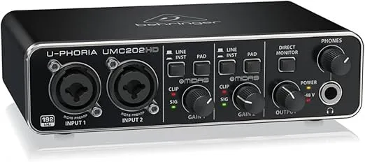 Behringer U-PHORIA UMC202HD - USB 2.0 Audio Interface