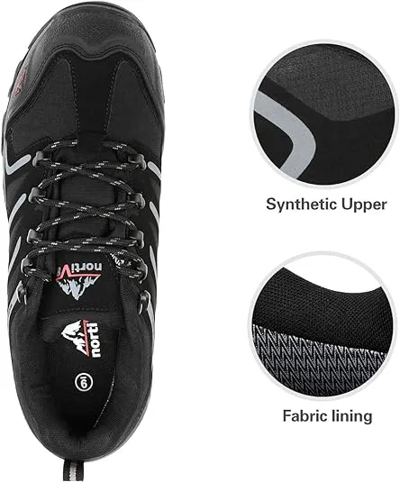 NORTIV 8 Men's Low Top Waterproof Hiking Shoes Trekking Trails Outdoor Work Shoes