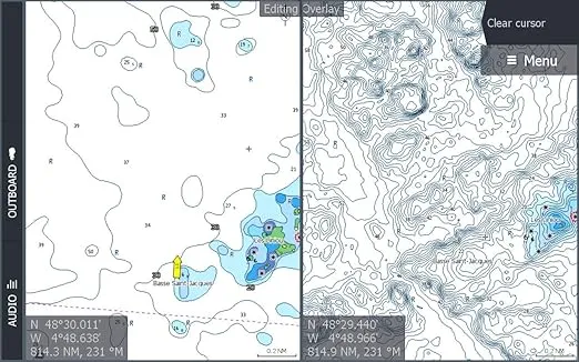 C-MAP Reveal Coastal Charts for Marine GPS Navigation with Shaded Relief, Hi-Res Bathymetry, Vectors, Custom Depth Shading