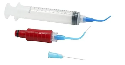 Oral Breeze | Deep Pocket Irrigator Tips and Syringe | Low Flow Solution | Compatible with Oral Breeze Irrigator ShowerBreeze & QuickBreeze