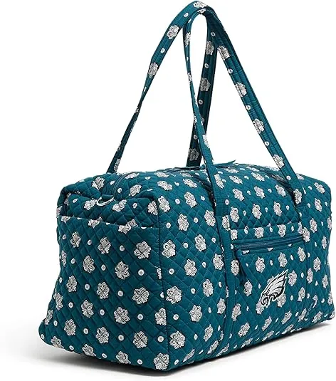 Vera Bradley Women's Cotton NFL Large Travel Duffel Bag (Multiple Teams Available)