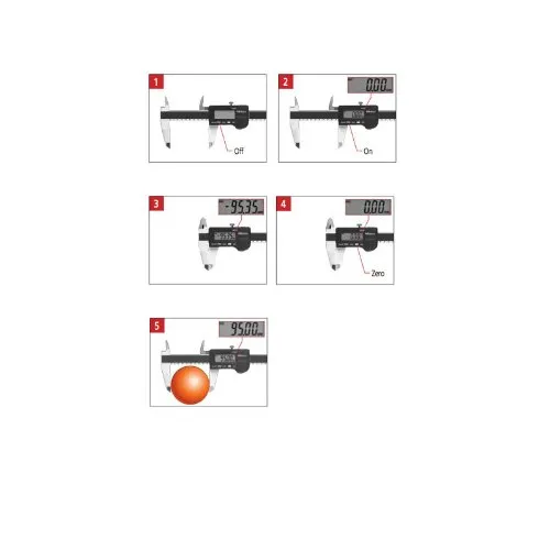 Mitutoyo 500-173 Digital Calipers, Battery Powered, Inch/Metric, for Inside, Outside, Depth and Step Measurements, Stainless Steel, 0"/0mm-12"/300mm Range, +/-0.0015"/0.04mm Accuracy, 0.0005"/0.01mm Resolution