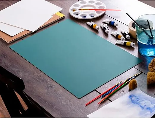 OLFA 12" x 18" Self Healing Rotary Cutting Mat (RM-CG) - Double Sided 12x18 Inch Cutting Mat with Grid for Quilting, Sewing, Fabric, & Crafts, Designed for Use with Rotary Cutters (Green)