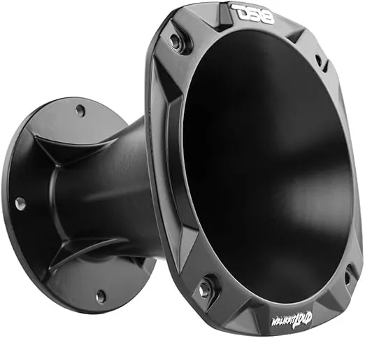 DS18 PRO-HA102/BK 2" 100° Aluminum Bolt On Horn (Black) - Waveguide Exit Horn for Compression Drivers