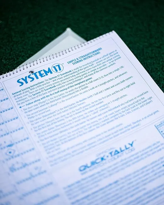 Rawlings | SYSTEM-17 Deluxe System Baseball/Softball Scorebook | Extra-Large 11"x14"