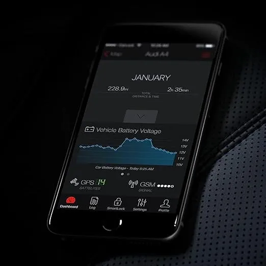 CARLOCK Anti Theft Car Device - Real Time 4G Car Tracker & Car Alarm System. Comes with Device & Phone App. Tracks Your Car in Real Time & Notifies You Immediately of Suspicious Behavior.OBD Plug&Play