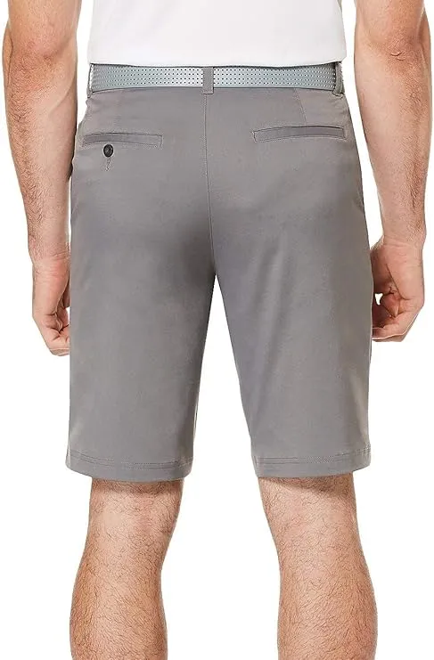 PGA TOUR 9" Men's Golf Shorts with Active Waistband, Flat Front, Moisture-Wicking, Sun Protection, Stretch Seams, Lightweight