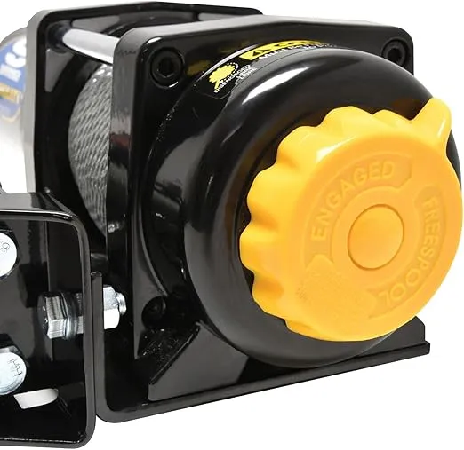 Superwinch 1140220 LT4000 Winch 4000lb(1814kg) Single Line Pull with Roller Fairlead 3/16" x 50' Steel Wire Rope Corded Handheld Remote