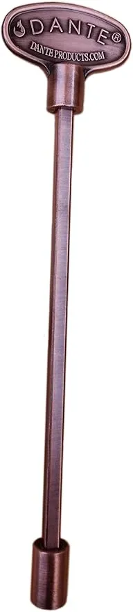 Dante Products Universal Gas Valve Key, 8-Inch, Antique Copper
