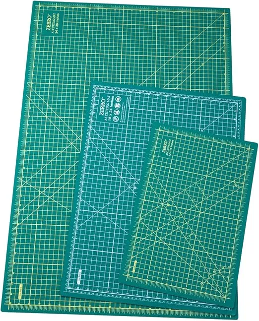 ZERRO Cutting Mat 18" x 24" Self Healing Professional Double Sided Sewing Rotary Mat Thick 5-layer with Imperial/Metric (A2)