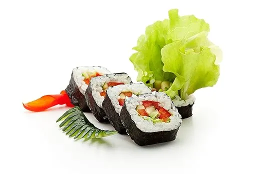 Raw Organic Nori Sheets 50 qty Pack + Free Sushi Roller Mat! - Certified Vegan, Raw, Kosher Sushi Wrap Papers - Premium Unheated, Un Cooked, untoasted, dried - RAWFOOD