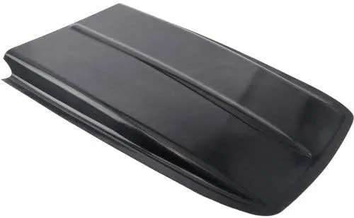 JEGS Fiberglass Z28 Cowl Scoop | 2-1/2 “ High x 27” Wide x 41-3/4 “ Long | Made In USA | Black Gelcoat Finish | Bond-On Installation
