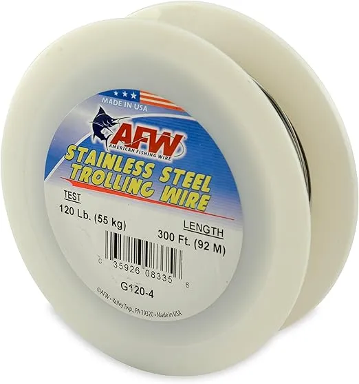 American Fishing Wire Stainless Steel Trolling Wire (Single Strand)