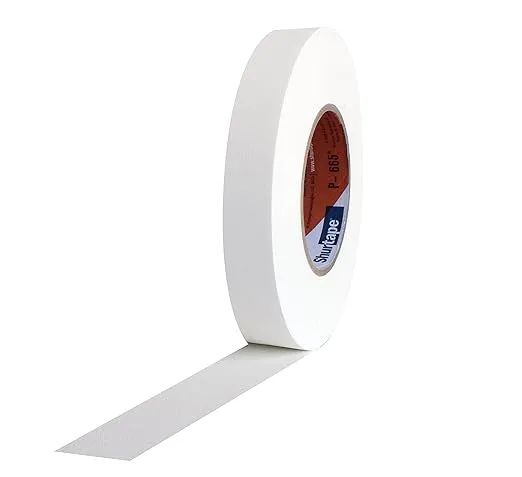 Pro Tapes Shurtape P-665 Gaffers Tape 1"x55yds White (Pack of 1), 1" Width (840178019295)