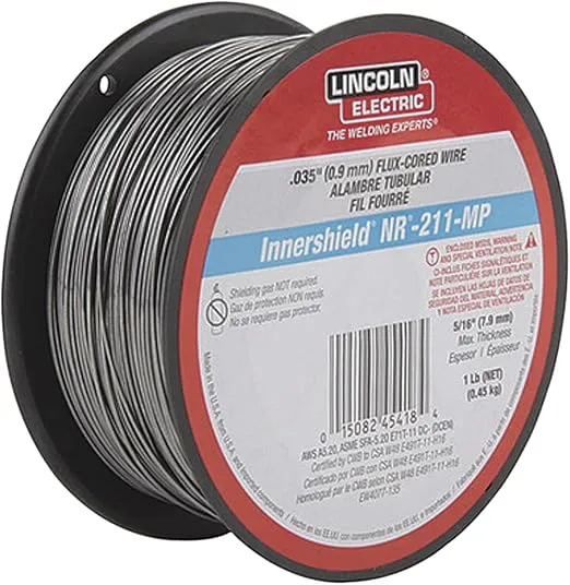 Lincoln Electric Innershield NR-211-MP Flux-Cored Welding Wire - Mild Steel, All Position, .035in. 1-Lb. Spool, Model Number ED030584