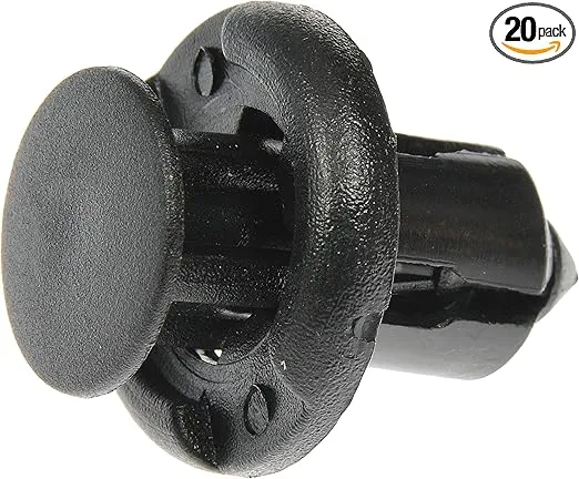 Dorman 700-080 Splash Shield Clip - Honda, Black, 20 Pack