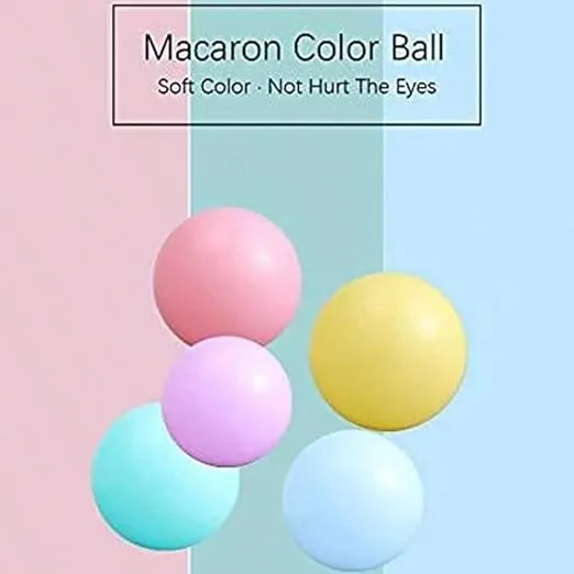 MoonxHome Ball Pit Balls for Toddlers, BPA Free Crush Proof Plastic Toy Balls for Ball Pit, Children's Pool Water Toys, Macaron Ocean Balls for Play Tent 2.15 Inch Pack of 100…