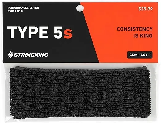 StringKing Type 5s Semi-Soft Lacrosse Mesh Piece