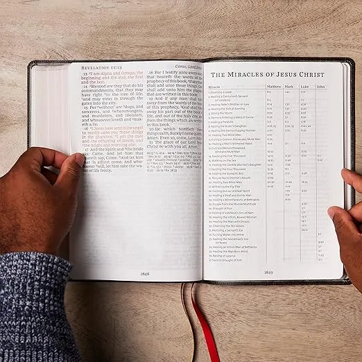 KJV Holy Bible: Super Giant Print with 43,000 Cross References, Brown Bonded Leather, Red Letter, Comfort Print: King James Version