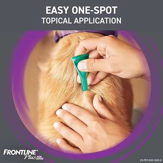 Frontline Plus Flea and Tick Treatment for Small Dogs Upto 5 to 22 lbs. 6 Treatments