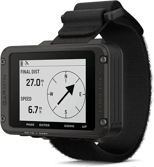 Garmin Foretrex 801 - Wrist-Mounted GPS Navigation with Strap for Hunting, Hiking & Military Men - Tactical Watch for Outdoor Recreation, Upgraded Multi-Band GNSS and Longer Battery Life
