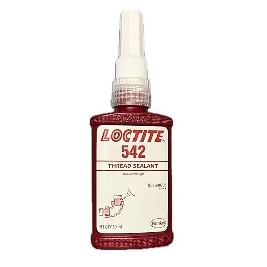 Loctite 542 Liquid Thread Sealant, 50 mL Bottle, Brown