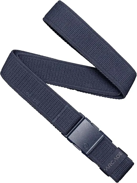Arcade Belts A2 Slim Adventure Belt: Heavy Duty Stretch, Metal Free Buckle