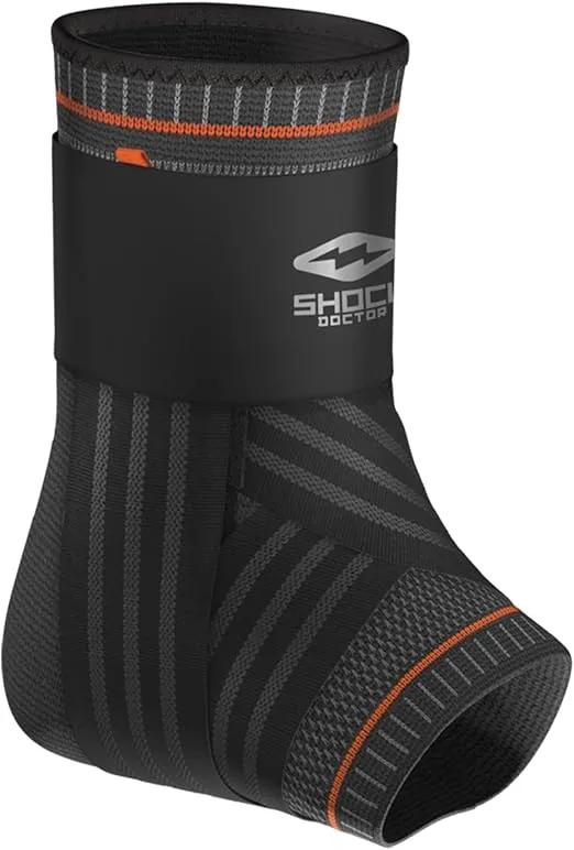 Shock Doctor Ultra Knit Ankle Brace W/Figure 6 Strap & Stays