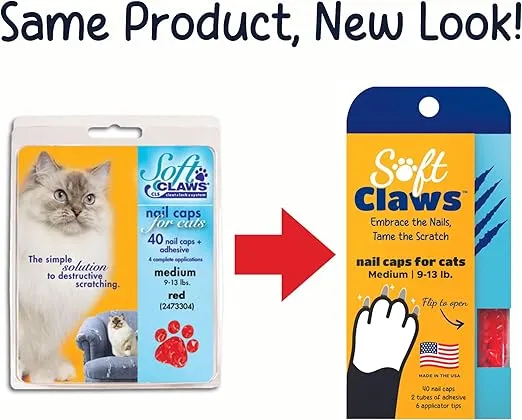 Soft Claws Safe Scratch-Free Solution for Cats - CLS (Cleat Lock System), Size: Large, Color: Clear