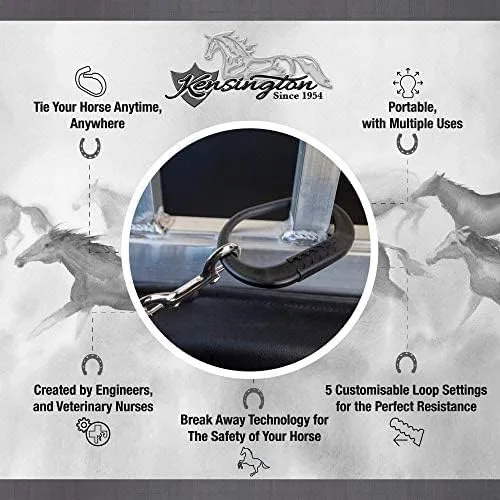 Kensington Protective Products Horse Tie — Revolutionary Safety for You and Your Horse — With a Quick Release Design For Use When Safety is A Concern — Sold 2 Per Pack
