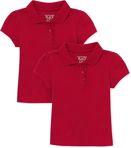 The Children's Place Baby Girls Polos, 5 Packs