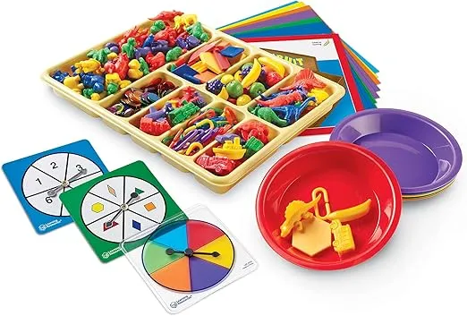 Learning Resources Super Sorting Set with Cards, Color & Number Recognition, Educational Toys for Kids, Early Math Skills, 564 Pieces, Ages 3+