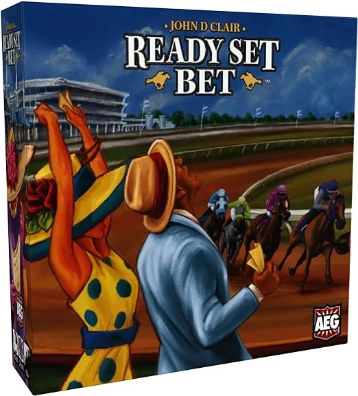AEG Ready Set Bet | Head Off to The Races | Betting & Bluffing | Real-Time Dice Rolling Party Game | Simultaneous Play | 2-6 Players | Ages 10+