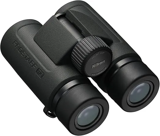 Nikon PROSTAFF P3 10x30 Binocular | Waterproof, fogproof, Rubber-Armored Compact Binocular, Wide Field of View & Long Eye Relief | Official Nikon USA Model