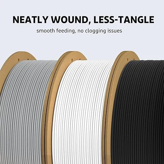 ELEGOO PLA Plus Filament 1.75mm Black 1KG, PLA+ Tougher and Stronger 3D Printer Filament Pro Dimensional Accuracy +/- 0.02mm, 1kg Spool(2.2lbs) Fits for Most FDM 3D Printers