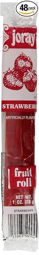 Joray Fruit Roll, Strawberry, 0.75 Ounce Units (Pack of 48)