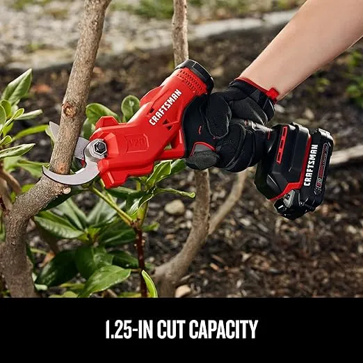 CRAFTSMAN 20V MAX Cordless Electric Pruner, Battery & Charger Included (CMCPR320C1)