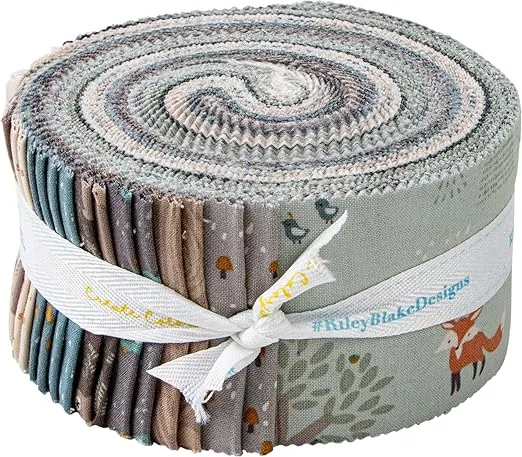 Deena Rutter Elmer & Eloise Rolie Polie 40 2.5-inch Strips Jelly Roll Riley Blake RP-14240-40