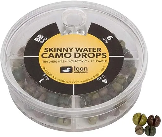 Loon Outdoors Tin Drops 4 Division - Skinny Water Split Shot (Camo)