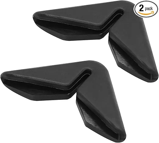 uxcell 2pcs Black Universal Automobile Car Side Door Edge Corner Guard Protector