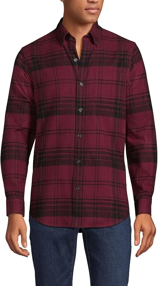 Lands' End Men's Traditional Fit Flagship Flannel Shirt