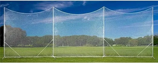 Champion Sports Lacrosse Backstop Net: Ball Barrier for Professional, College and Grade School Training, Practice and Drills - Field Organizer for Stray Balls,White