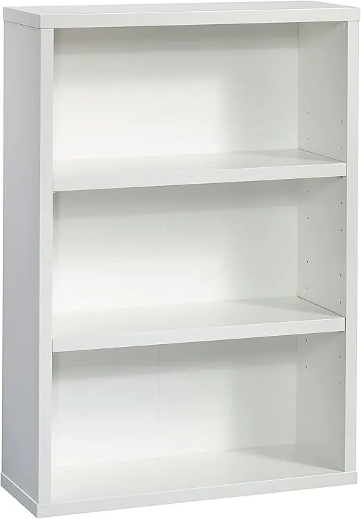 Sauder Miscellaneous Storage 3 Display Bookcase/Book Shelf, L: 30.98" x W: 11.34" x H: 44.13", Glacier White