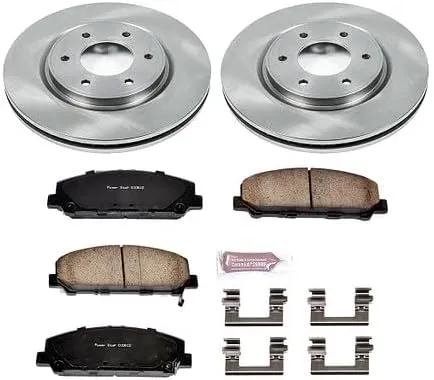 POWERSTOP KOE5821 Autospecialty Front Replacement Brake Kit-OE Brake Rotors & Ceramic Brake Pads