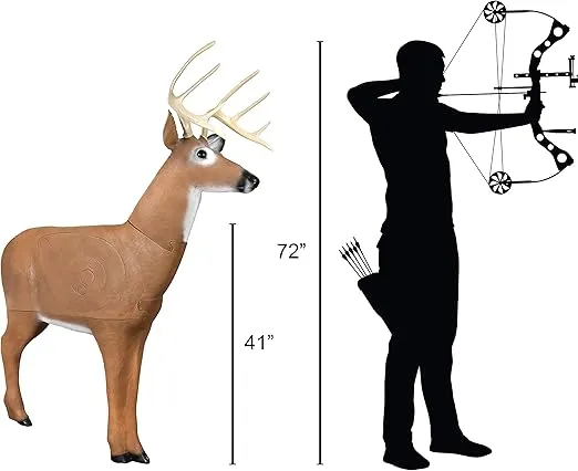 Delta McKenzie Big Daddy 3D Buck Target - 51510, 41x48x10 inches, Brown